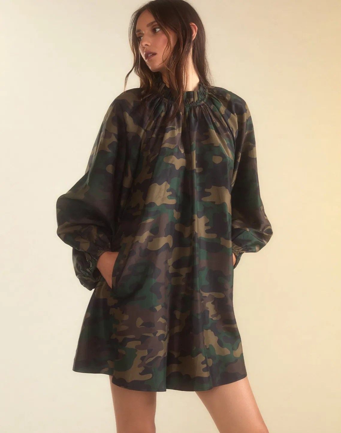 Cynthia Rowley Second Nature Silk Taffeta Dress GRNCAM Online