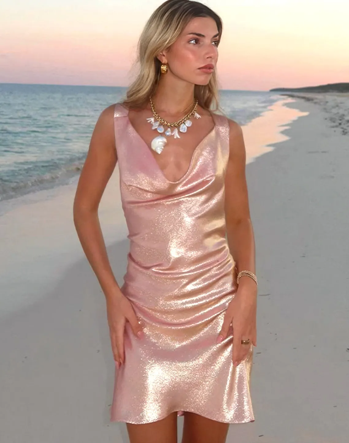 Cynthia Rowley Shimmering Siren Dress ROSGD Online