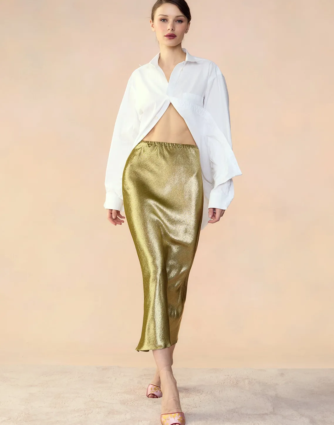 Cynthia Rowley Shimmering Siren Skirt GREEN Discount