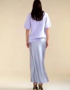 Cynthia Rowley Sienna Silk Skirt LLGRY Fashion