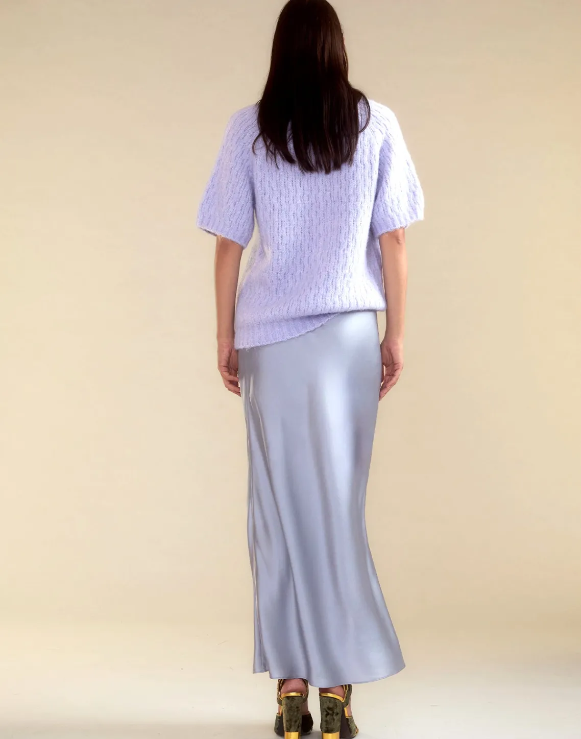 Cynthia Rowley Sienna Silk Skirt LLGRY Fashion