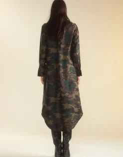 Cynthia Rowley Silk Taffeta Shirt Dress GRNCAM Fashion