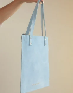 Cynthia Rowley Sleek Suede Tote BLUE Best