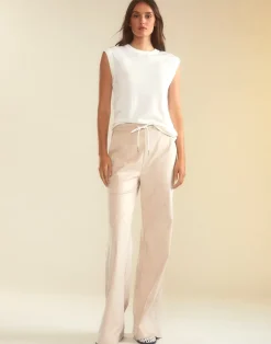 Cynthia Rowley Sleek Ultrasuede Lounge Pant STONE Online