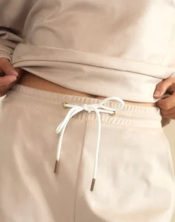 Cynthia Rowley Sleek Ultrasuede Lounge Pant STONE Online