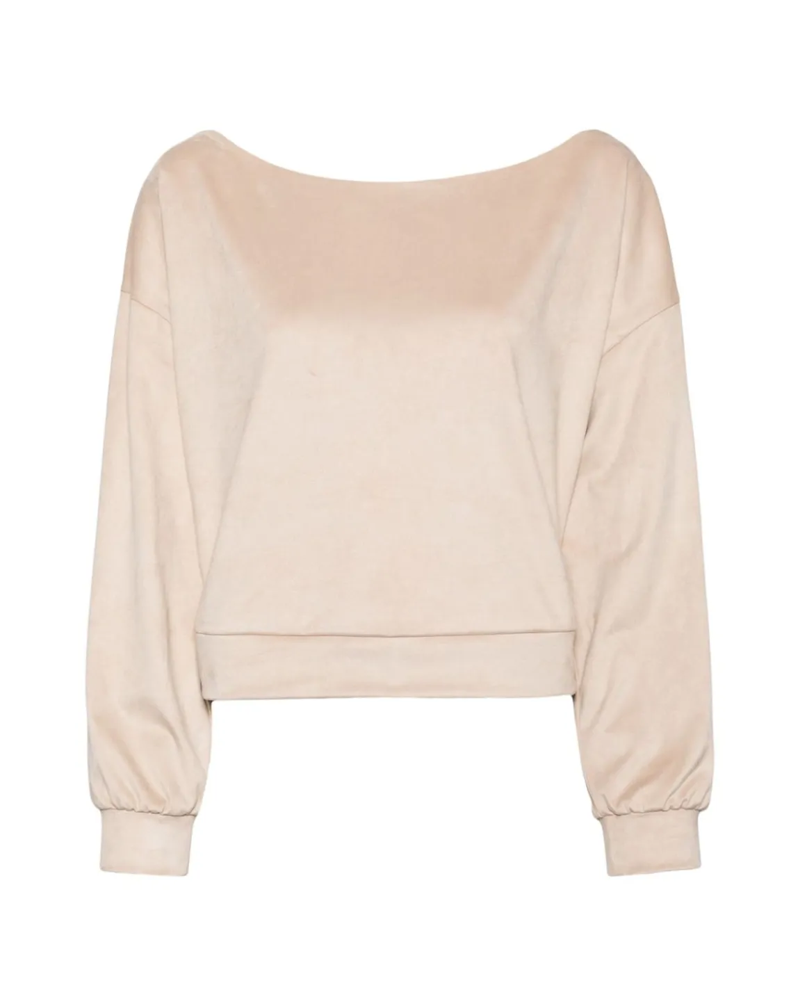 Cynthia Rowley Sleek Ultrasuede Pullover STONE Online