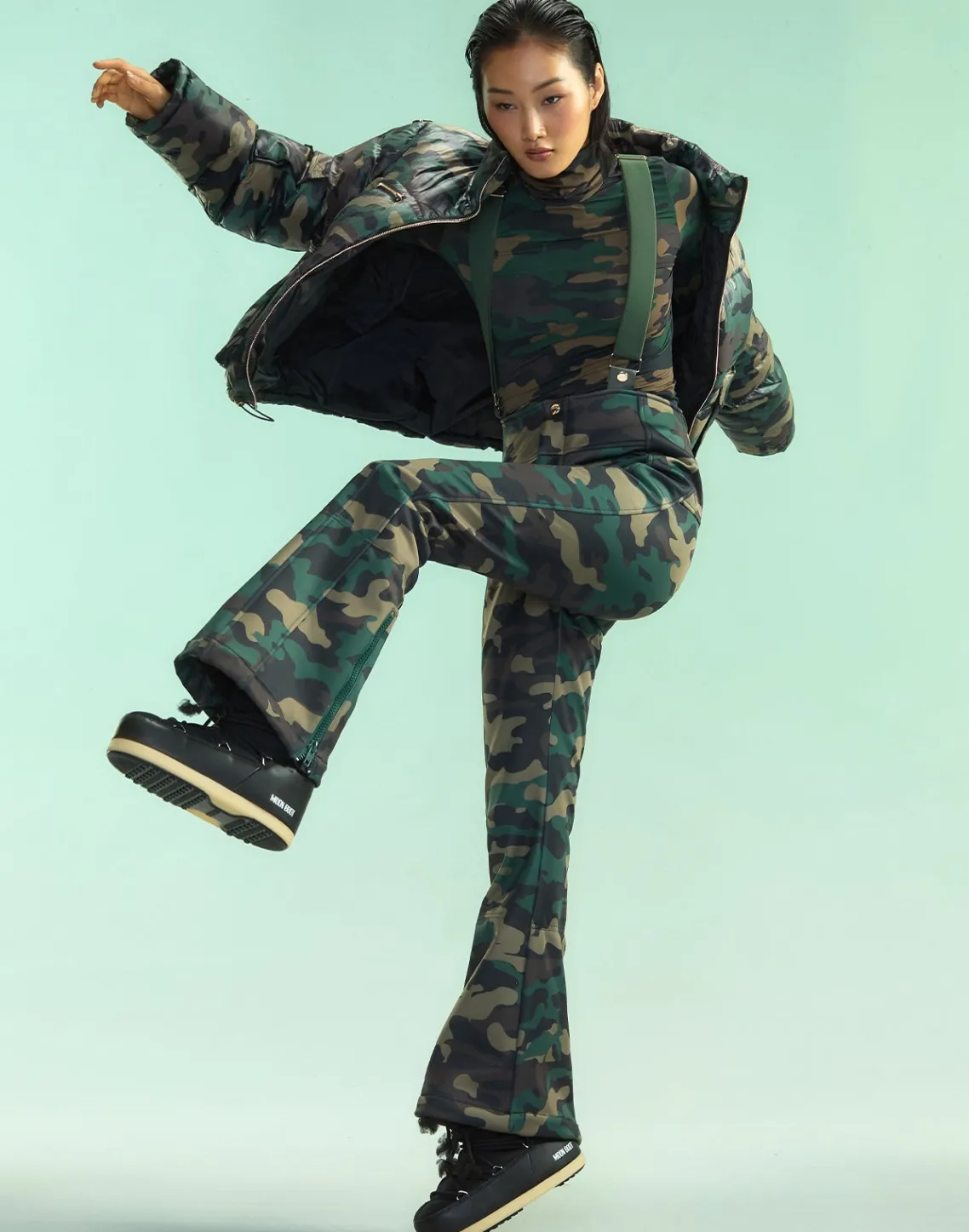 Cynthia Rowley Slope Style Ski Pants GRNCAM Discount