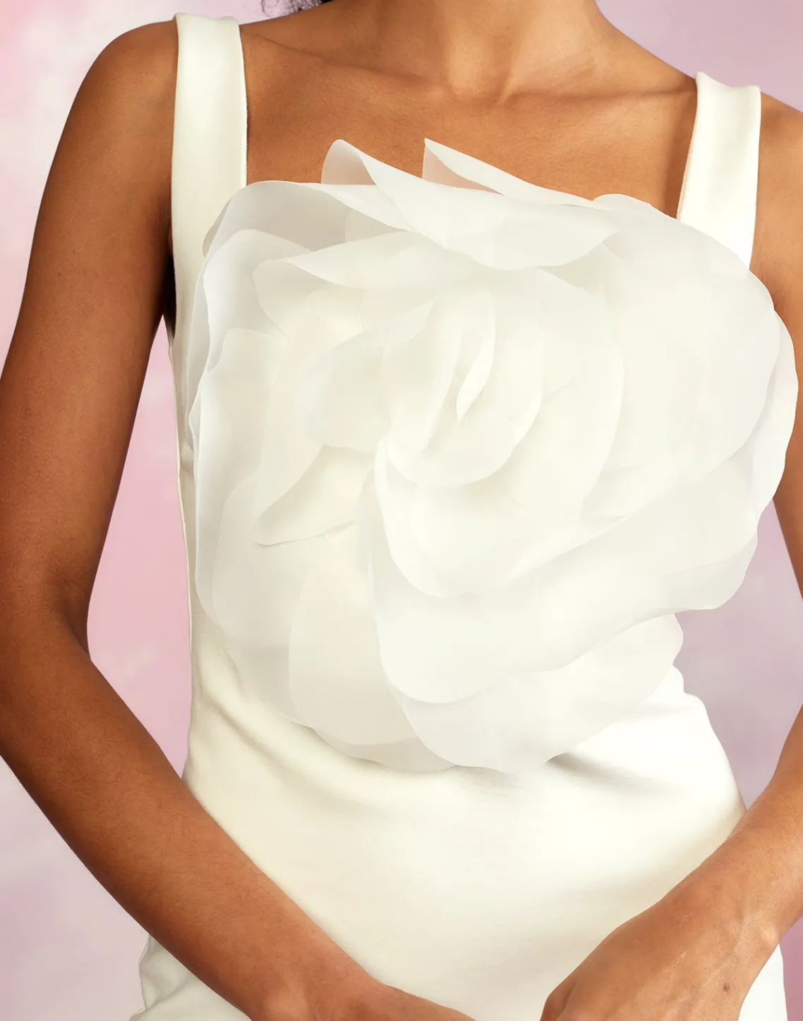 Cynthia Rowley Sofia Organza Flower Dress White Online