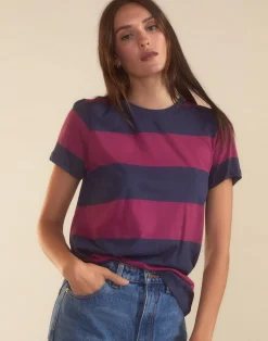 Cynthia Rowley Striped Tee RDNVY Clearance