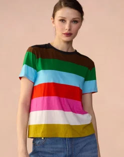Cynthia Rowley Striped Tee STMUL Online