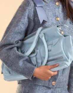 Cynthia Rowley Suede Cargo Pocket Shoulder Bag DNMBLU Online