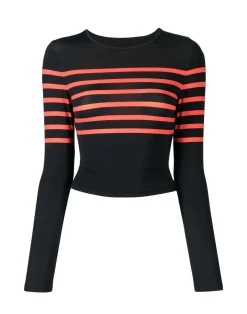 Cynthia Rowley Taylor Rashguard BLKRD Hot