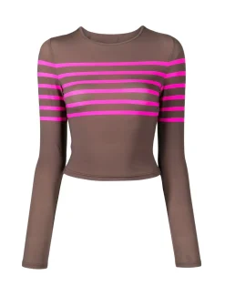 Cynthia Rowley Taylor Rashguard BRWPNK Outlet