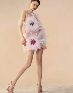 Cynthia Rowley Tickle Your Fancy Dress PNKMT Outlet