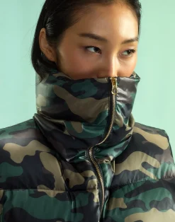 Cynthia Rowley Undercover Puffer Vest GRNCAM Fashion