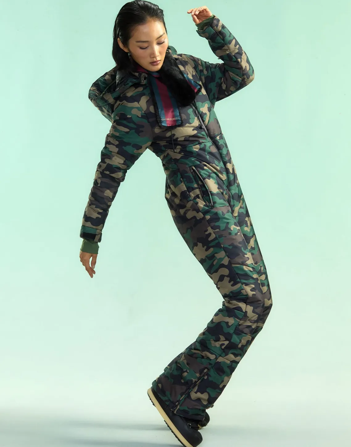 Cynthia Rowley Undercover Ski Suit GRNCAM Best