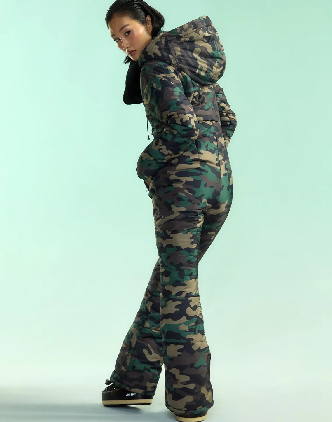 Cynthia Rowley Undercover Ski Suit GRNCAM Best