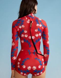Cynthia Rowley Vine Floral Wetsuit RDVFLO New