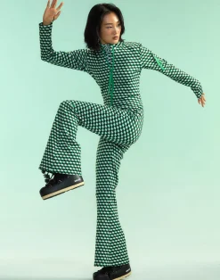 Cynthia Rowley Water Repellent Bonded Jumpsuit GRNMT Fashion