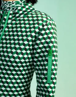 Cynthia Rowley Water Repellent Bonded Jumpsuit GRNMT Fashion