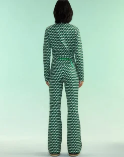 Cynthia Rowley Water Repellent Bonded Jumpsuit GRNMT Fashion