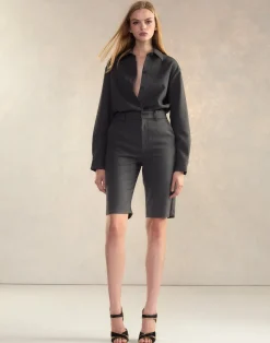 Cynthia Rowley Wellesley Flannel Suiting Shorts HGREY Hot