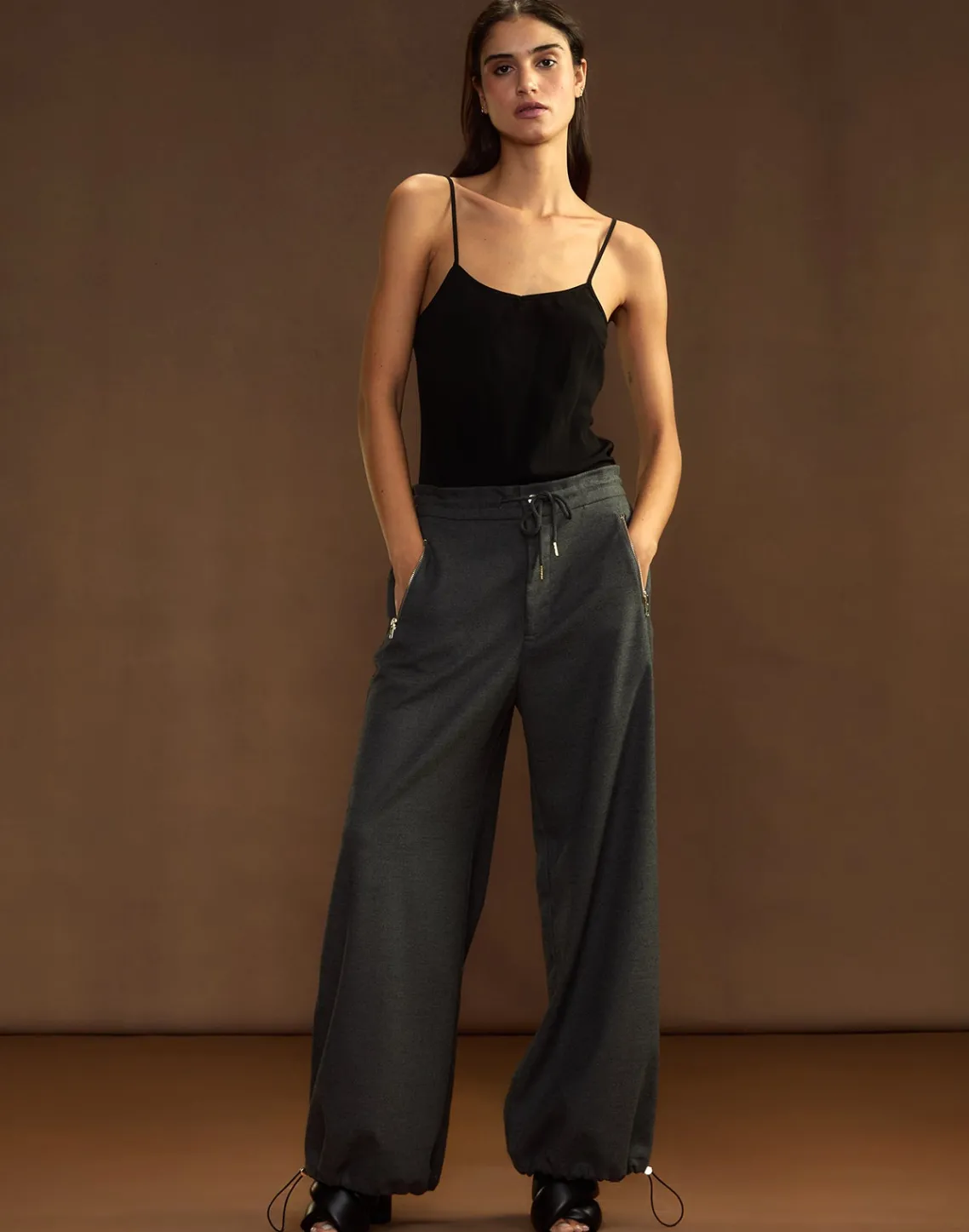 Cynthia Rowley Wellesley Flannel Trouser HGREY Online