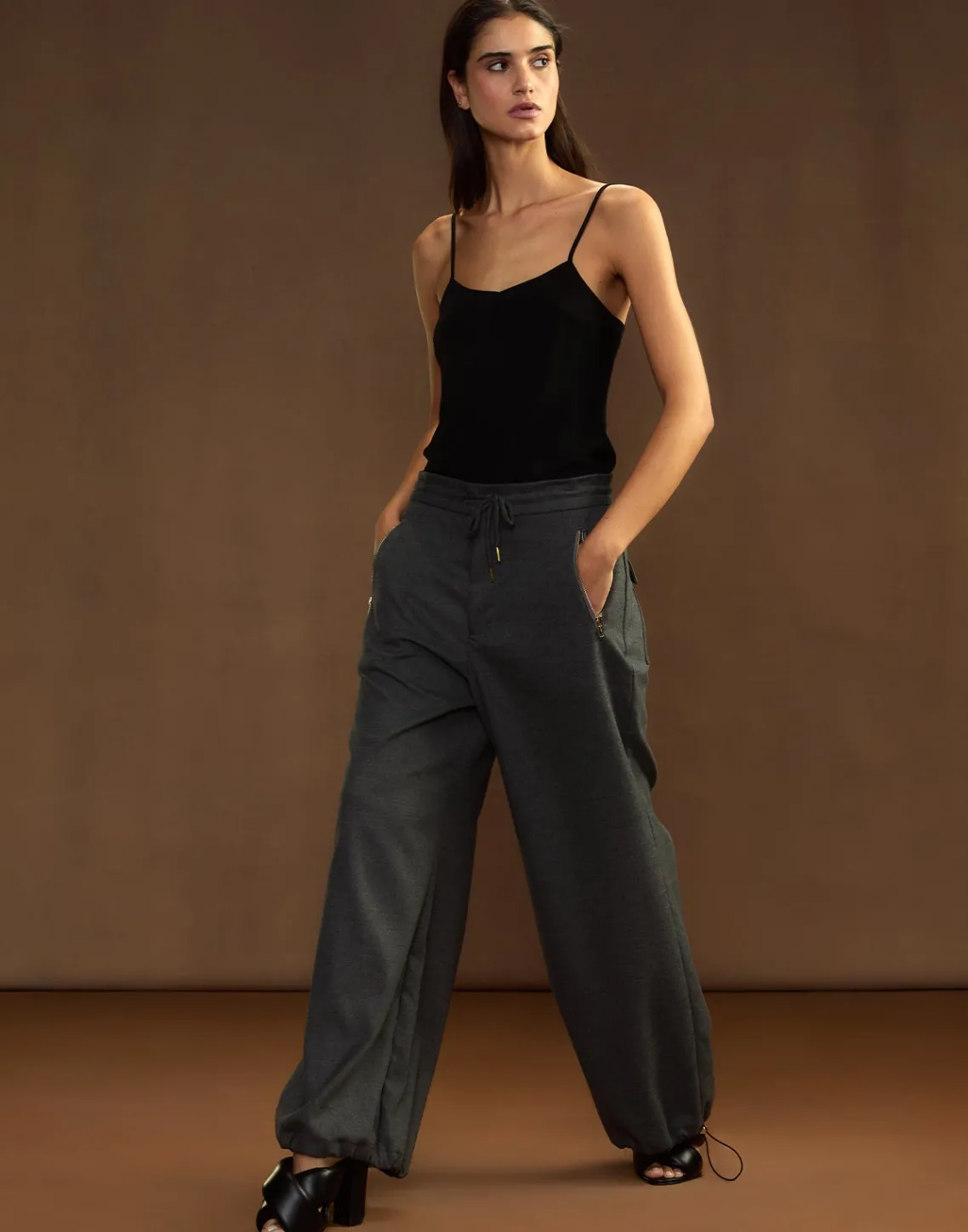 Cynthia Rowley Wellesley Flannel Trouser HGREY Online