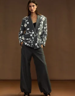 Cynthia Rowley Wellesley Flannel Trouser HGREY Online